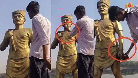 Navi Mumbai : रीलच्या नावाखाली उच्छाद! नवी मुंबईत आगरी कोळी समाजाच्या पुतळ्याचा अपमान; पोलिसांनी आवळल्या मुसक्या