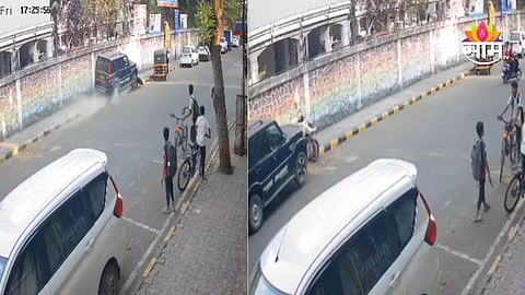 Navi Mumbai CCTV accident video