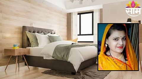 Police and forensic teams investigate the house in Kanpur where a married woman was found dead in her bedroom after posting a mysterious WhatsApp status.