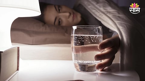 Drinking water before bed