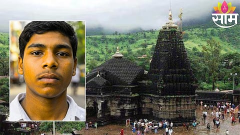 Police and locals gathered near the ashram school area in Trimbakeshwar after a missing Class 10 student was found dead behind the school.