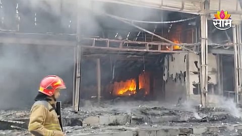 bhiwandi furniture market fire news today