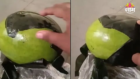 Viral video watermelon plastic layer