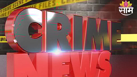 Police investigate the crime scene after a युवक was fatally stabbed by his nephew in South Delhi.