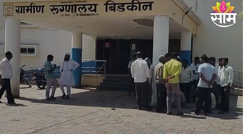 A tragic scene from Lakhgaon village where a young farmer lost his life due to electrocution while irrigating his field at night.
