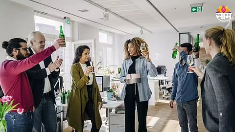 Viral claim about alcohol being allowed in offices raises questions on workplace policies and employee conduct.