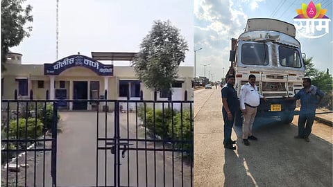 Emergency services at the site of a tragic truck-bike collision where a young child was seriously injured.