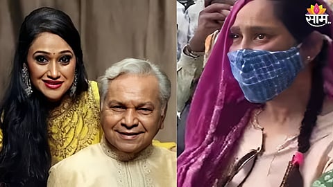 Dayaben Disha Vakani Cry Bitterly At Father Bhim Vakani Funeral 