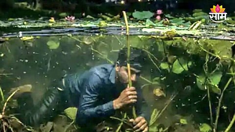 Viral Video : आरारारा खतरनाक! पोलिसांनी पाठलाग केला, पठ्ठ्यानं तलावात उडी मारली; ५ तास शोधल्यानंतर सगळ्यांनाच बसला हादरा