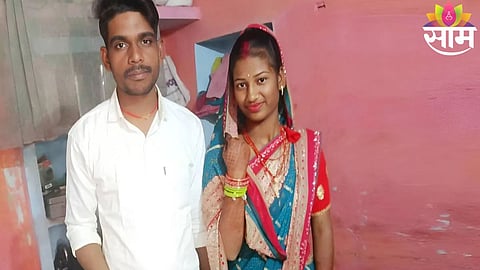 Wreckage of the overturned truck and crushed rickshaw after the fatal accident that killed four members of a family just a day after a wedding.