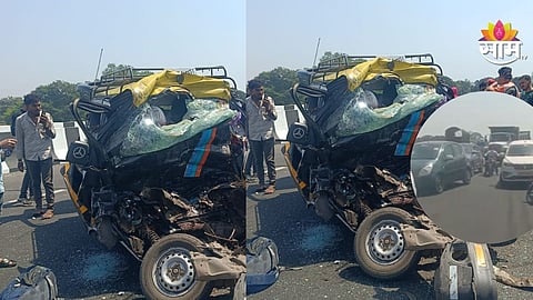 Kalyan Ahilyanagar highway accident today