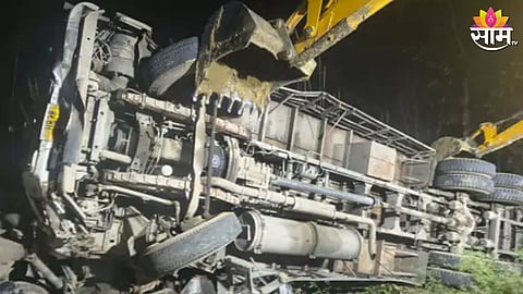 Hapur bus truck accident