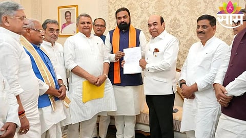 Samrat Choudhary likely to take oath as Bihar Chief Minister after Nitish Kumar’s resignation.