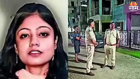 Police investigate shocking case after half-burnt body of woman found inside house bathroom.