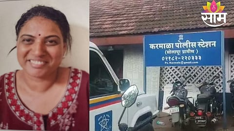 Police investigate the crime scene after a granddaughter allegedly murdered her 82-year-old grandmother in Solapur.