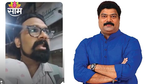 A father holds his child while waiting on the roadside in Dombivli as multiple auto drivers refuse to stop, highlighting the city’s worsening transport crisis.