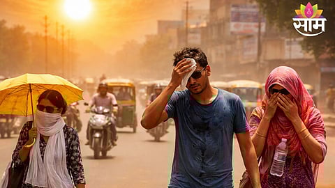 People struggle under extreme heat as temperatures soar above 45°C in Vidarbha region.
