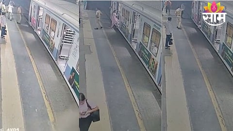Home guard caught on camera assaulting a train manager inside a Mumbai local train, raising serious safety concerns.