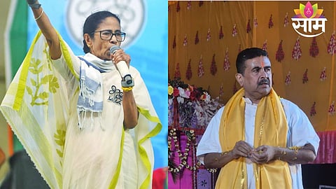 Mamata Banerjee addresses supporters after Phase 1 voting as BJP leader Suvendu Adhikari claims major victory in West Bengal.