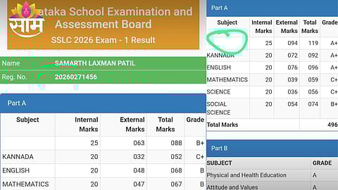 Blank space in place of ‘Marathi’ subject on Karnataka SSLC marksheet triggers controversy in Belagavi.