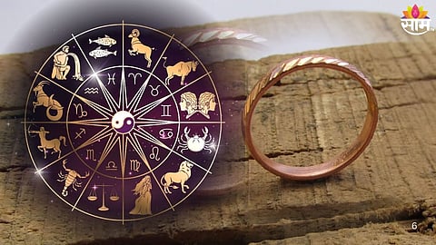 Copper ring believed to bring positivity and success as per astrology.