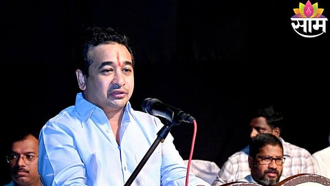 Maharashtra minister Nitesh Rane reacts after court verdict sentencing him to one month in jail in the 2019 mud attack case.