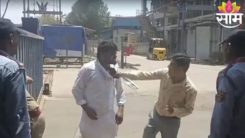 AAP MLA Chaitar Vasava seen in a heated altercation with a victim’s family member at the Bharuch blast site, video goes viral.