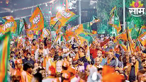 BJP celebrates a sweeping victory in Gujarat civic polls after securing a massive majority in Ahmedabad and other key cities.