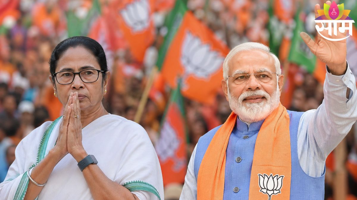 Voters queue up during West Bengal Assembly elections as exit polls predict a tight contest between BJP and TMC.