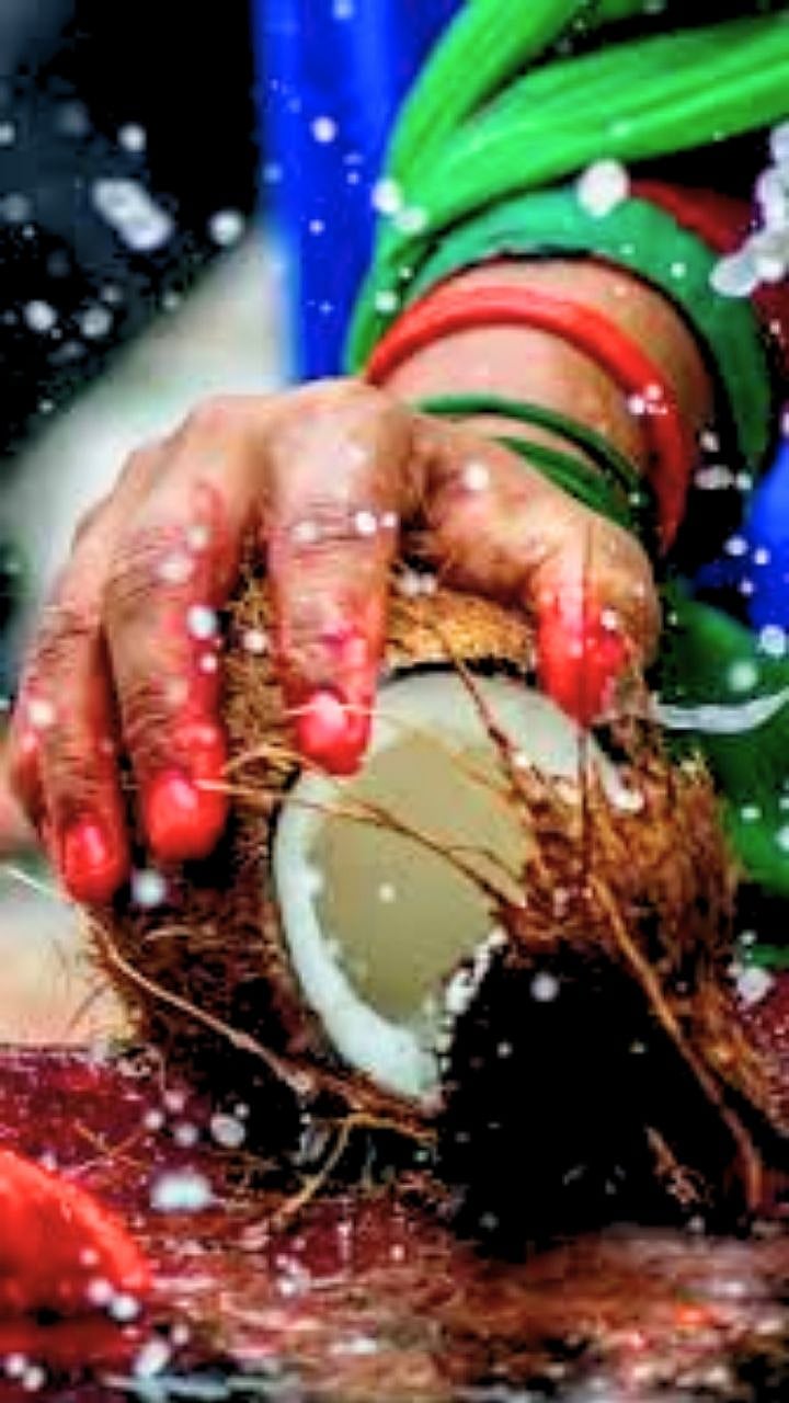 Why Coconut Broken | पूजेच्या वेळी नारळ का फोडतात?