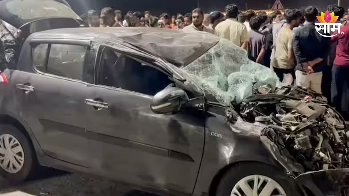 |Gujrat Dwarka Road Accident Bus Collided With Bike And Cars 7 People ...