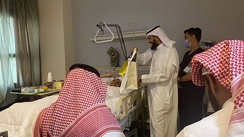 "حركية" تعايد ذوي الإعاقة وحديثي الإصابة بعدة مستشفيات بالرياض