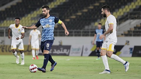 جانب من مباراة الاتحاد وبيراميدز المصري