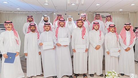 جانب من تكريم المتدربين في برنامج تمهير