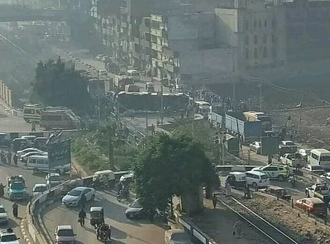 تصادم قطار بأتوبيس طلاب في مصر