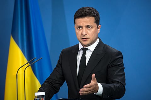 الرئيس الأوكراني فولوديمير زيلينسكي