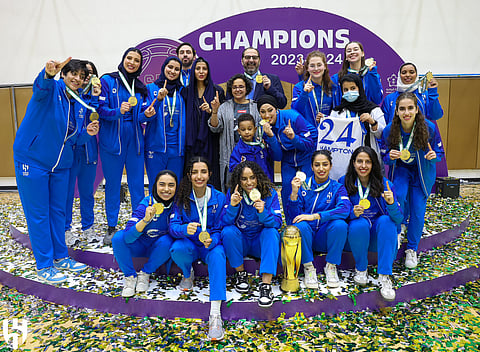 الأهلي حل في المركز الثاني .. تتويج سيدات الهلال ببطولة دوري كرة السلة للسيدات