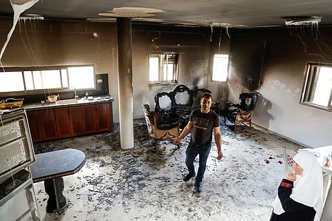 من آثار هجوم المستوطنين بالضفة الغربية