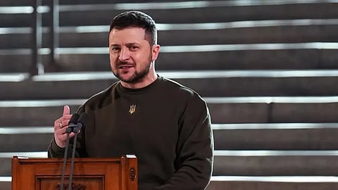 الرئيس الأوكراني فولوديمير زيلينسكي