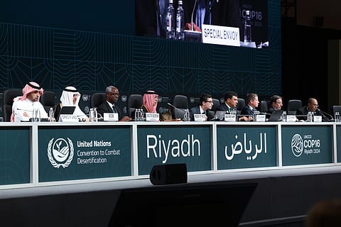 جانب من مؤتمر الأطراف السادس عشر لاتفاقية الأمم المتحدة لمكافحة التصحر