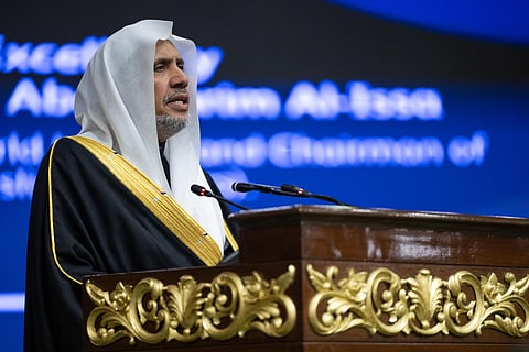 معالي أمين عام رابطة العالم الإسلامي خلال كلمته في ختام المؤتمر  وإطلاق "إعلان إسلام آباد"