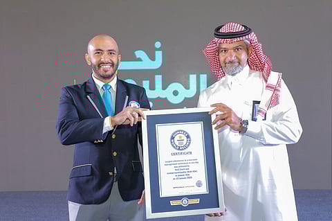 للمرة الثانية... أمانة جدة تدخل موسوعة جينس بأكبر عدد حضور بملتقى نحو المليون