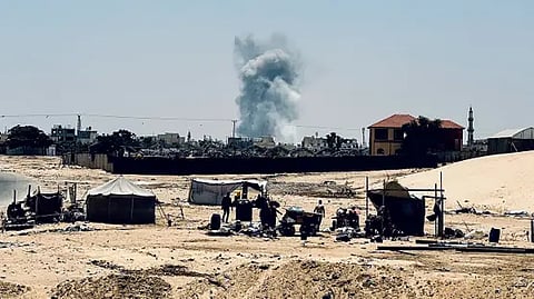 استشهاد أربعة فلسطينيين في قصف إسرائيلي على مدينة رفح