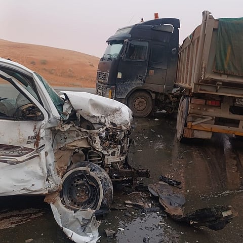 تهور واصطدام.. حادث مروري في طريق شقراء - القصب تنتج عنه إصابة