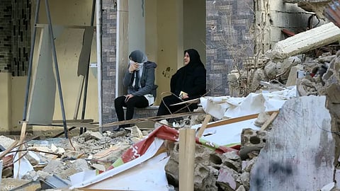 ركام في قرية ميس الجبل جنوبي لبنان