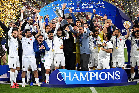 المنتخب العراقي يتوج بلقب كأس الخليج لقدامى اللاعبين لكرة القدم