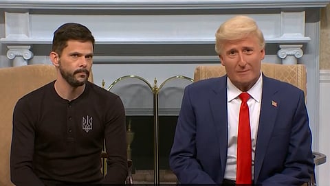 شاهد .. هكذا سخر برنامج كوميدي أمريكي من المشادة بين ترامب وزيلينسكي