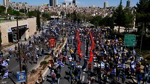  إسرائيليون يحتجون على استئناف حرب غزة وعودة بن غفير