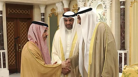 ولي عهد الكويت يستقبل فيصل بن فرحان ووزراء خارجية الخليج وآسيا الوسطى