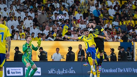 جانب من لقاء النصر والاتحاد